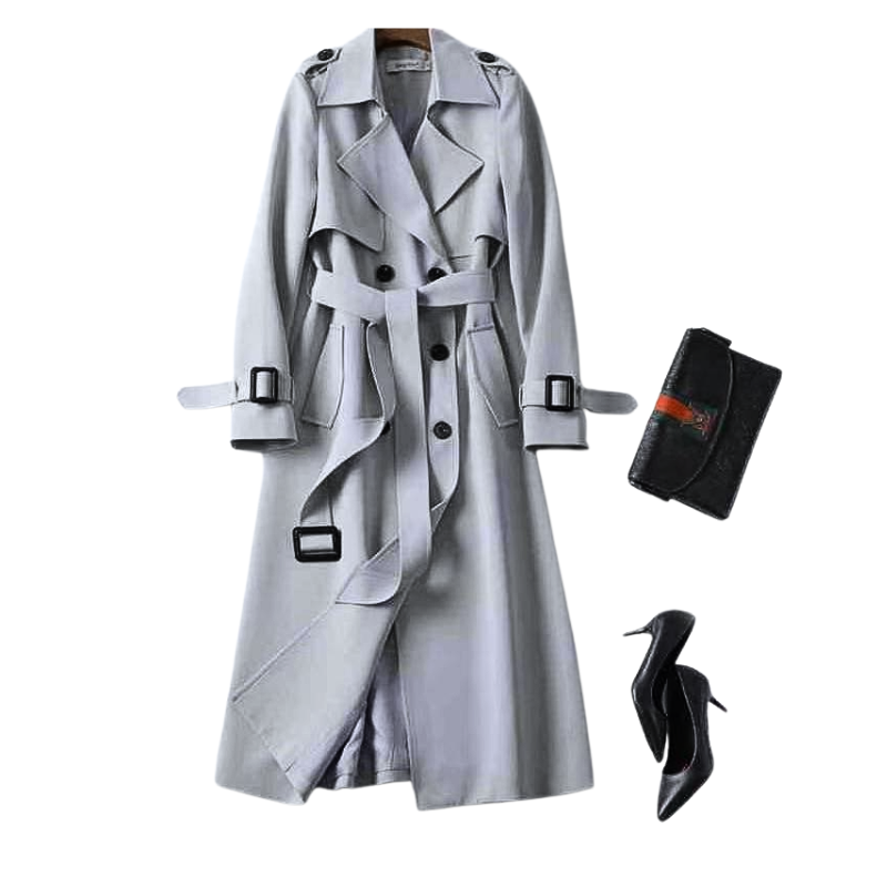 VESPERA – Women’s Double-Breasted Trench Coat