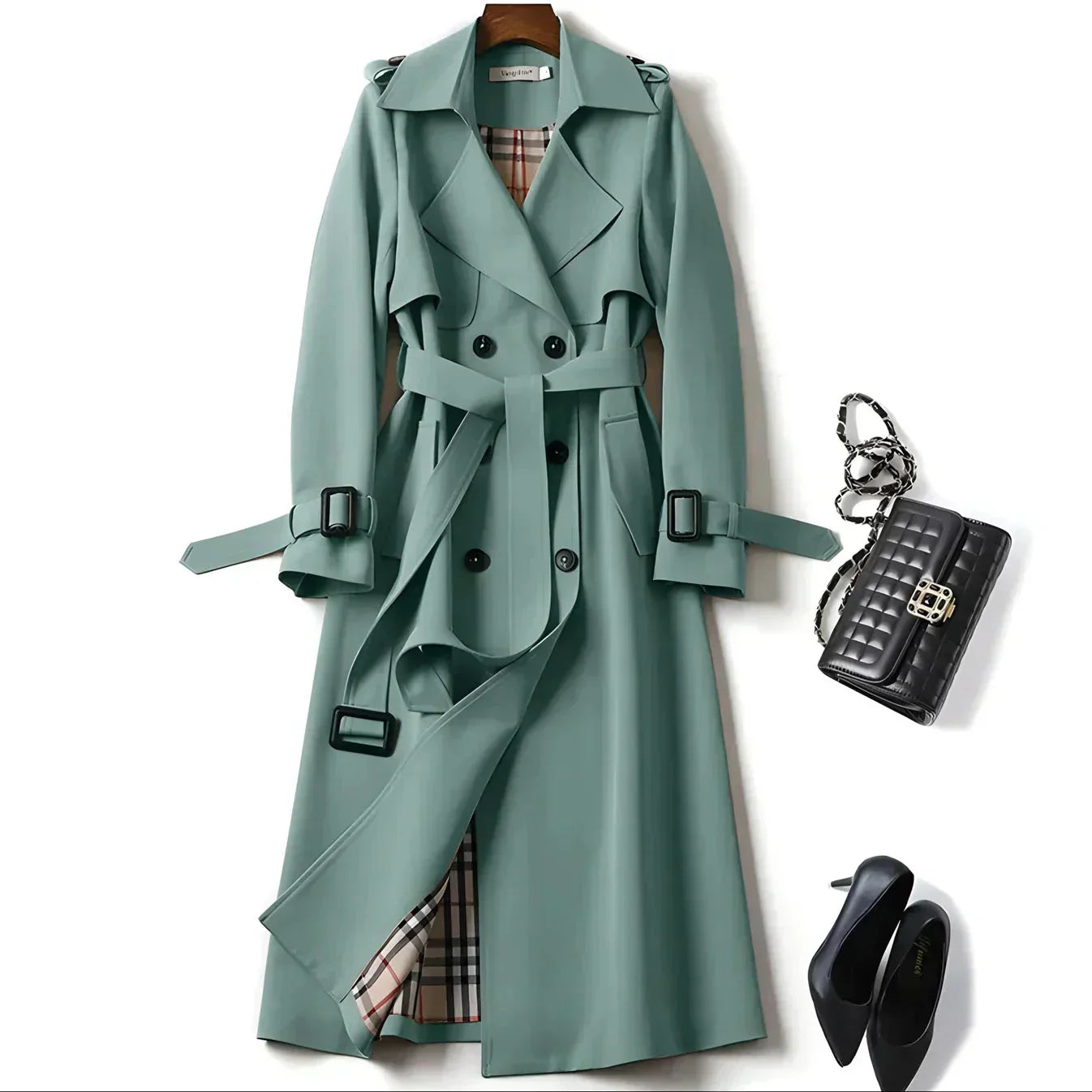 VESPERA – Women’s Double-Breasted Trench Coat